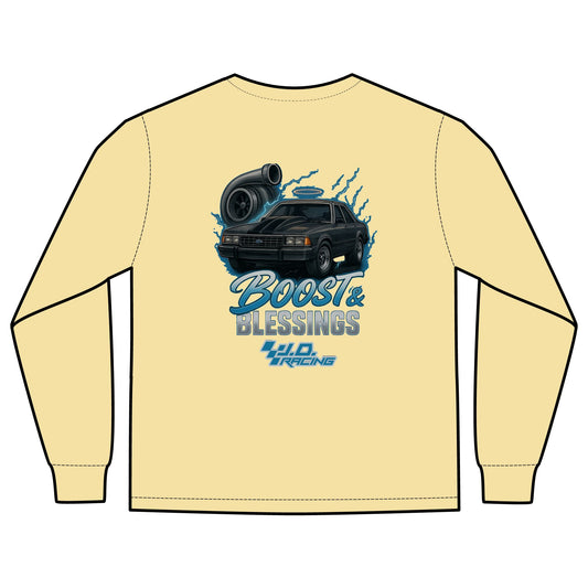 Boost & Blessings Unisex Long Sleeve Hoodie | J.D. Racing