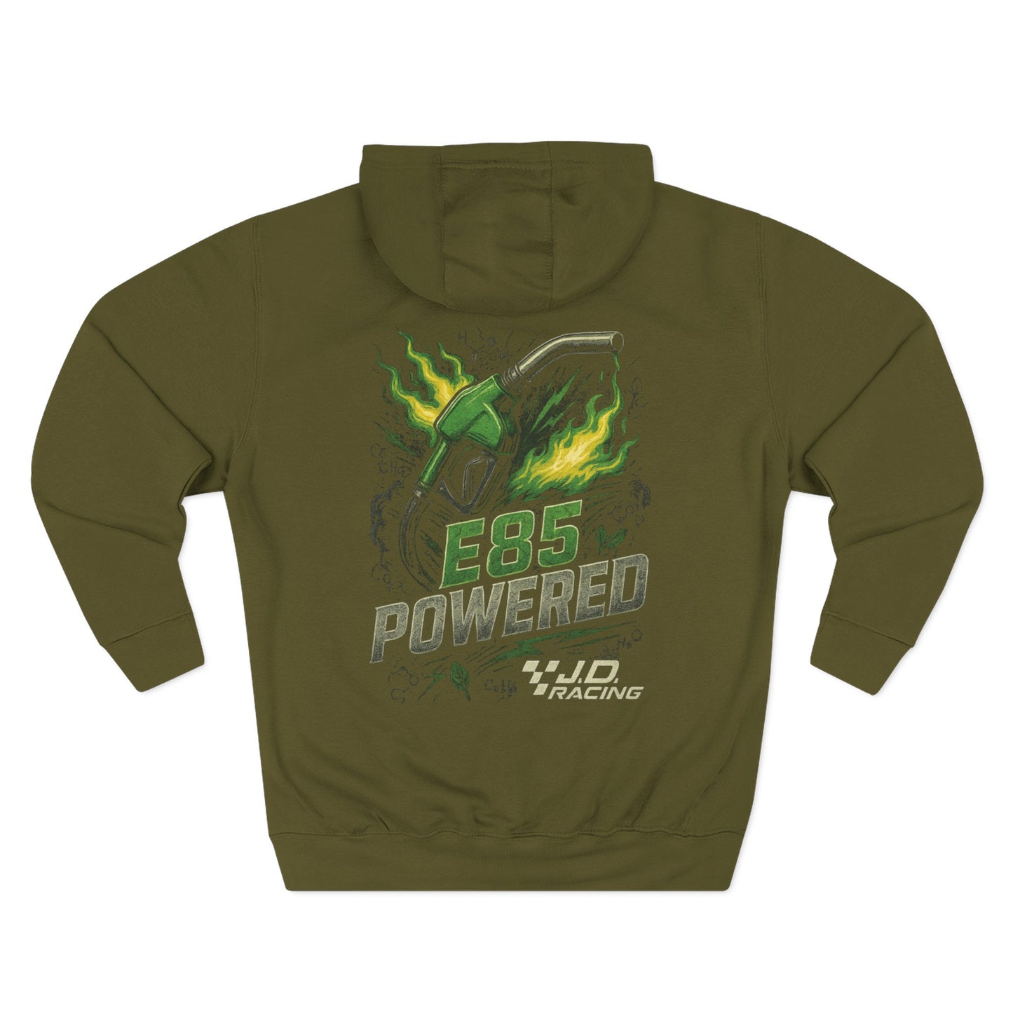 E85 Powered Graphic Hoodie | J.D. Racing