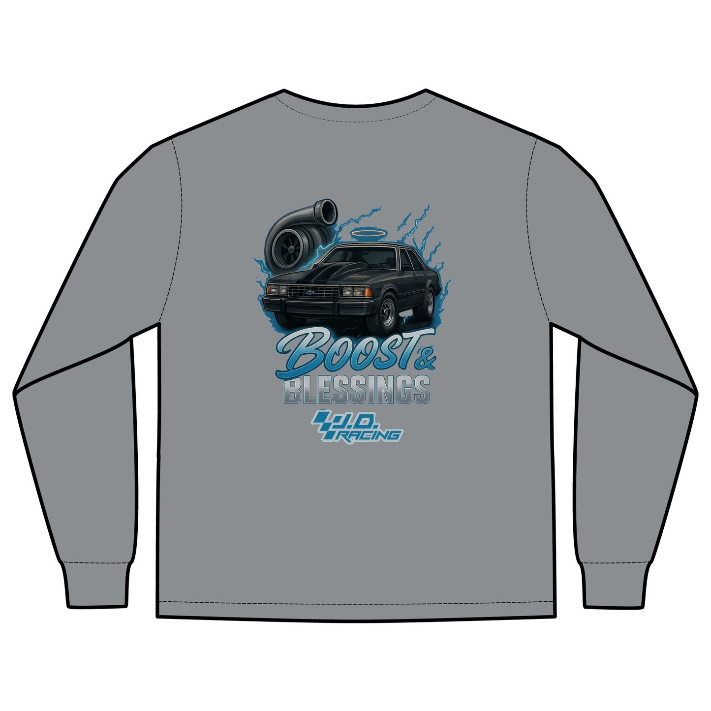 Boost & Blessings Front Pocket Long Sleeve | J.D. Racing