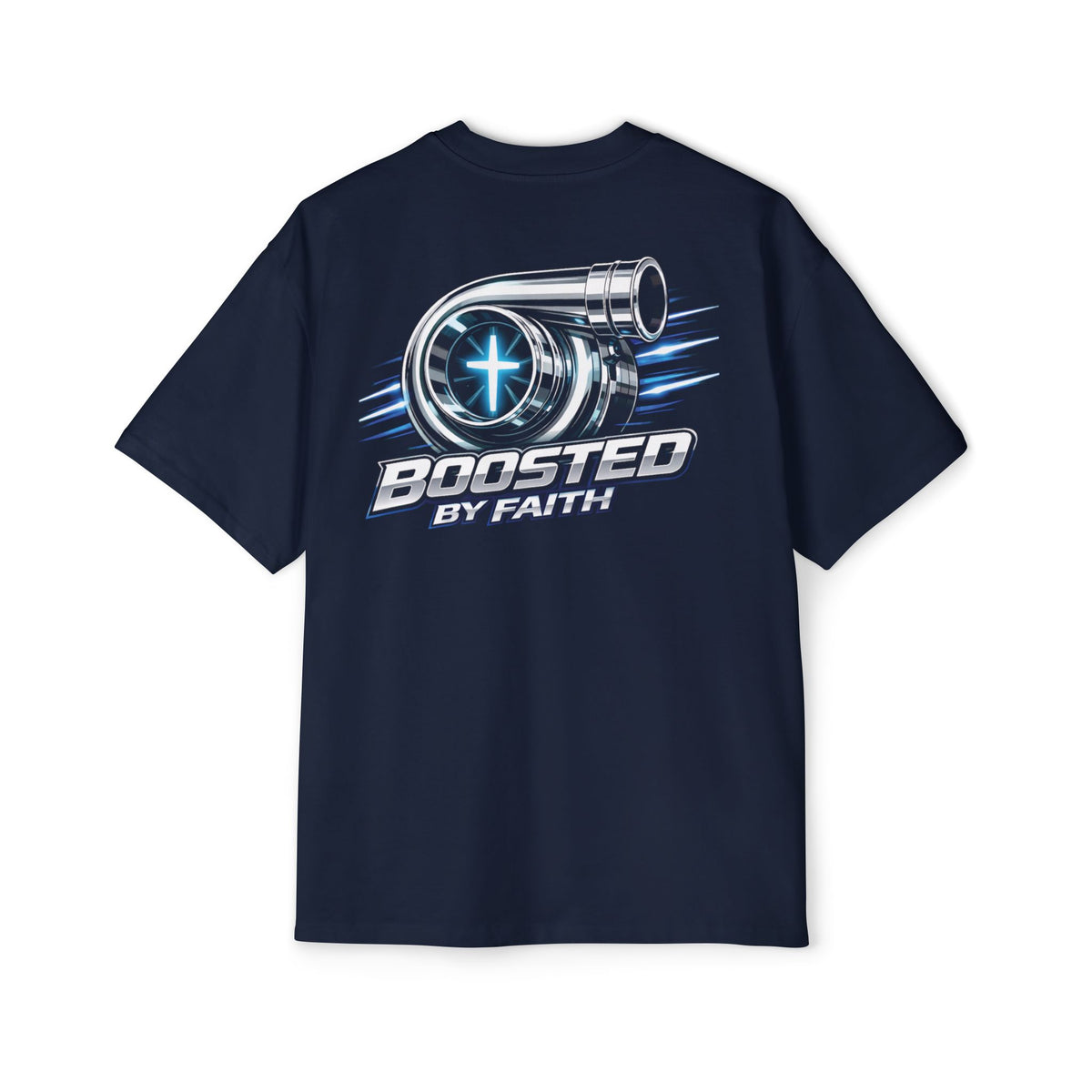 Boosted By Faith Men's Heavy Oversized T-Shirt | J.D. Racing