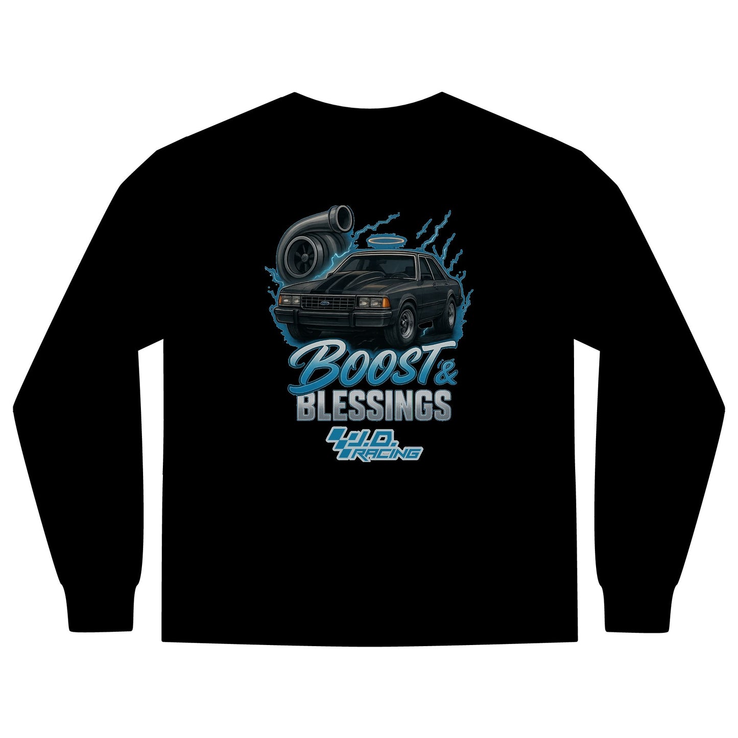 Boost & Blessings Unisex Long Sleeve Hoodie | J.D. Racing