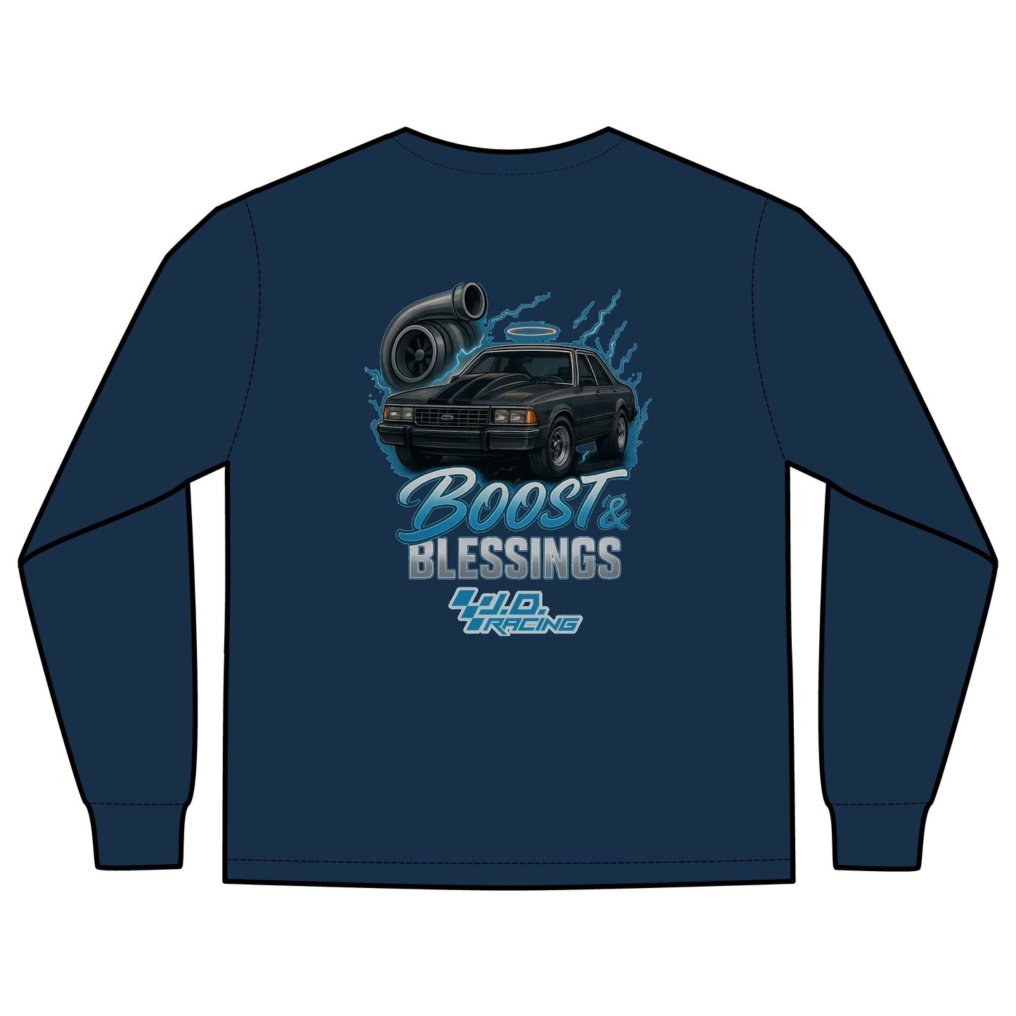 Boost & Blessings Unisex Long Sleeve Hoodie | J.D. Racing