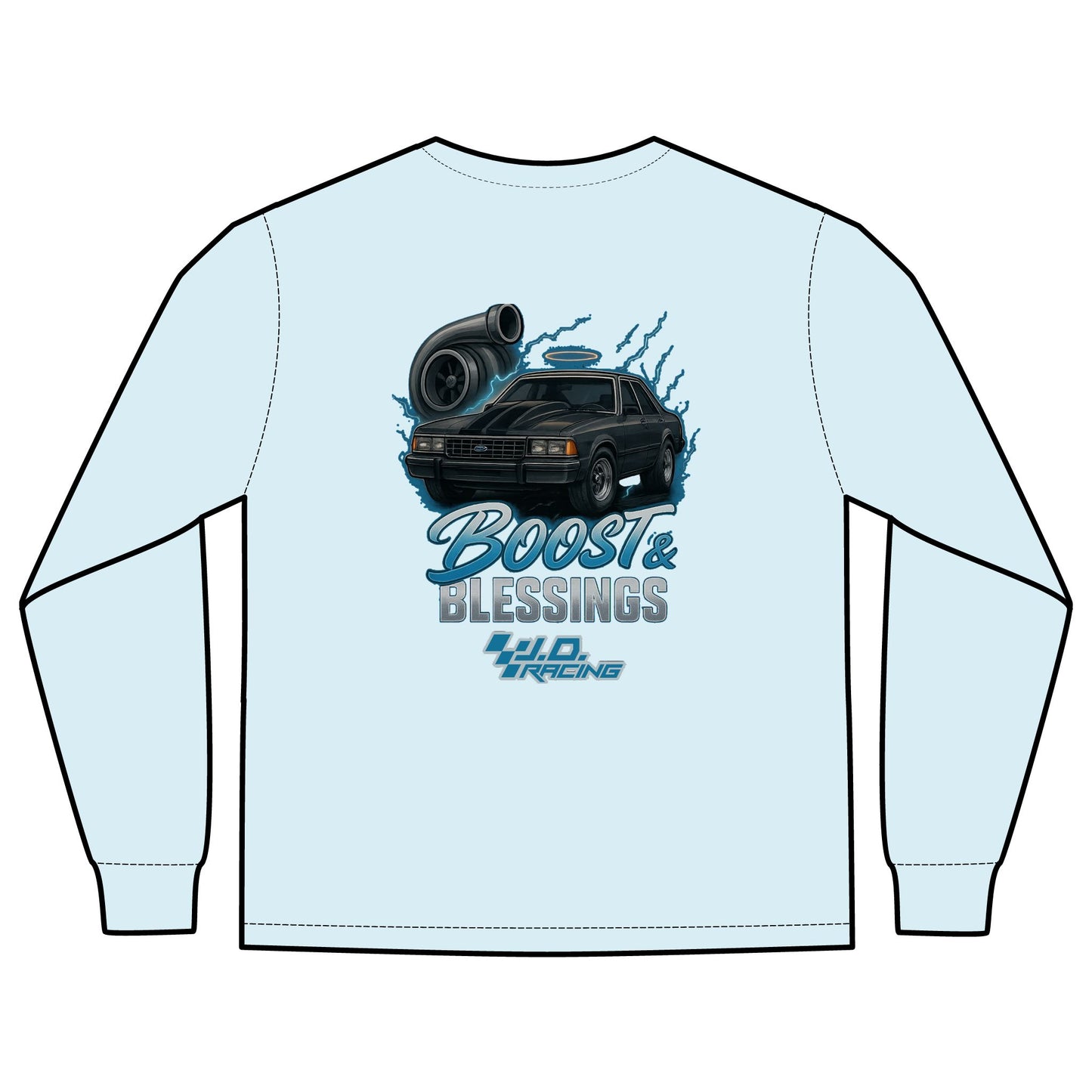 Boost & Blessings Unisex Long Sleeve Hoodie | J.D. Racing