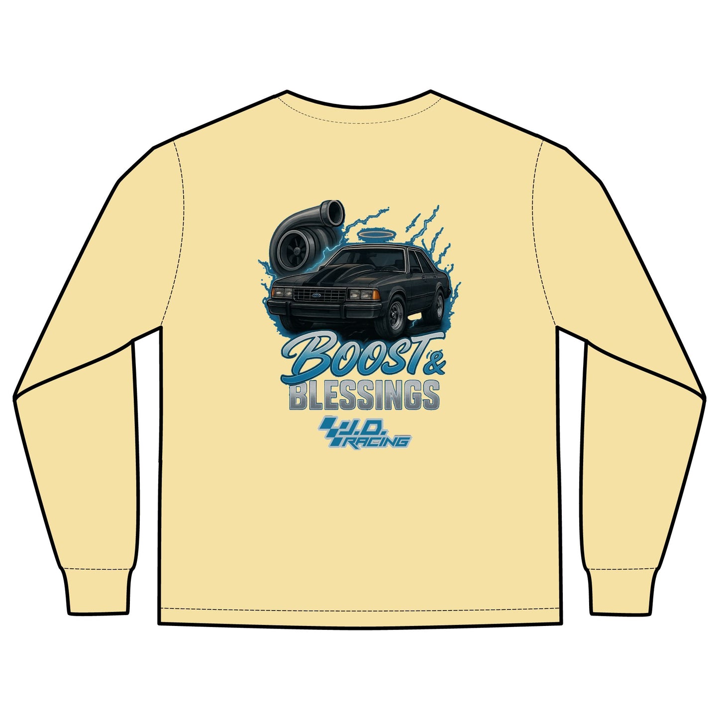 Boost & Blessings Unisex Long Sleeve Hoodie | J.D. Racing