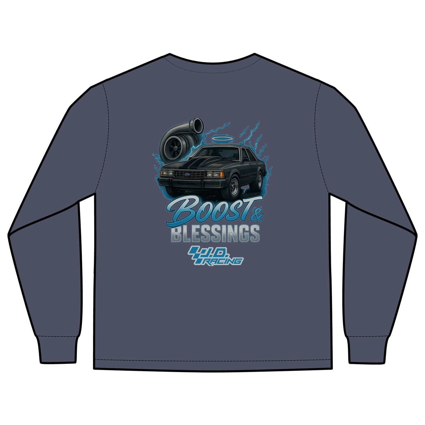 Boost & Blessings Unisex Long Sleeve Hoodie | J.D. Racing