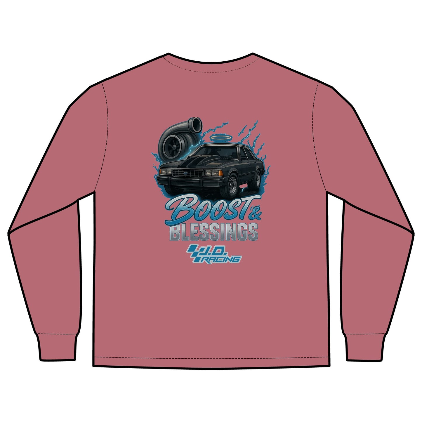 Boost & Blessings Unisex Long Sleeve Hoodie | J.D. Racing