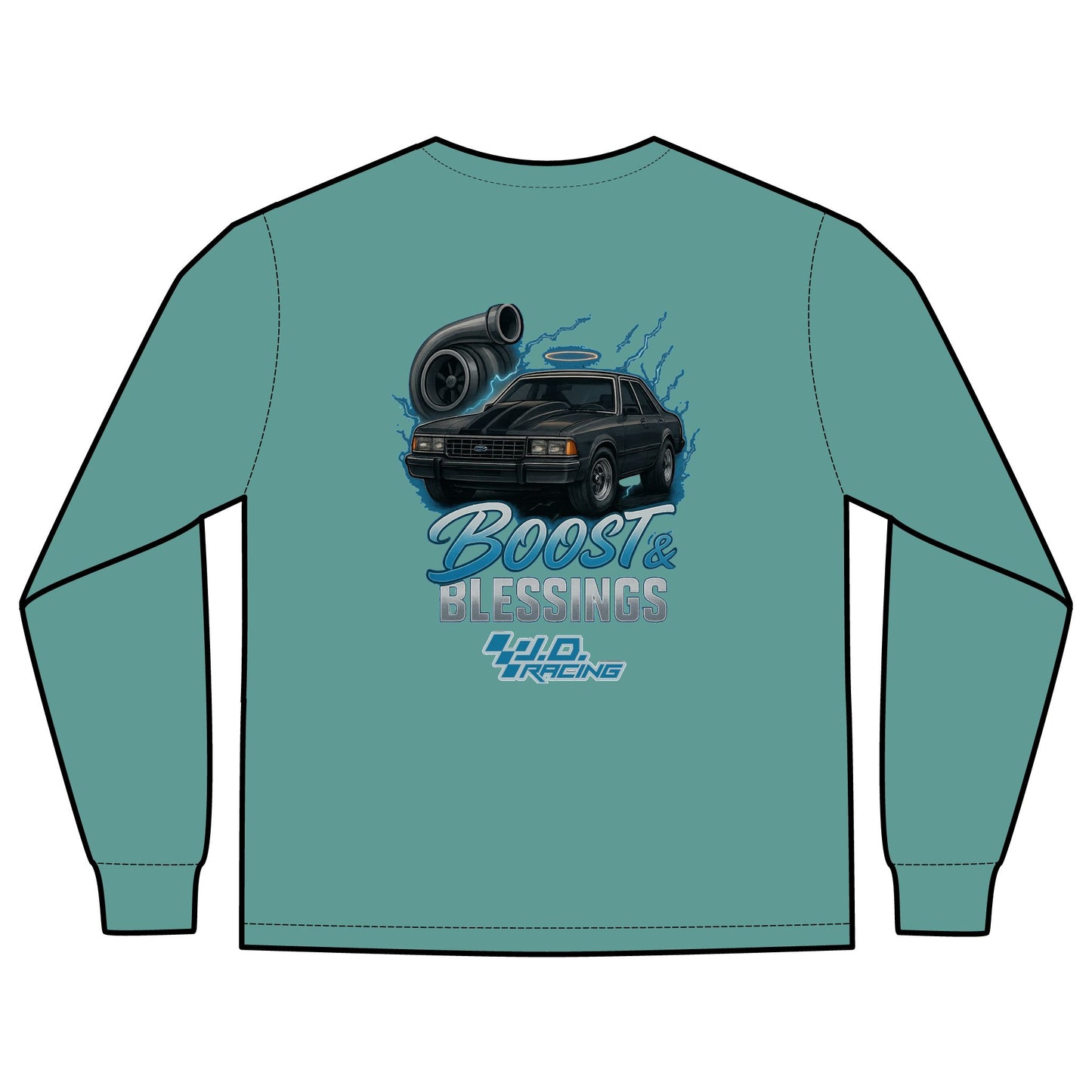Boost & Blessings Unisex Long Sleeve Hoodie | J.D. Racing