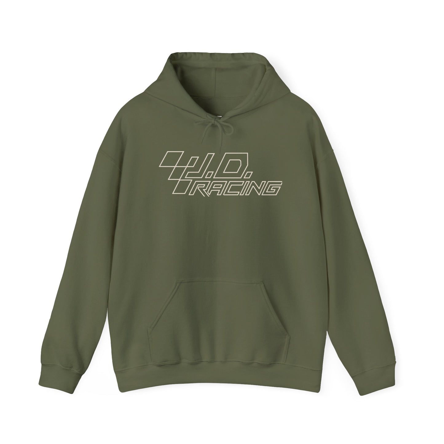 Throttle Down Focus Up | J.D. Racing Hooded Sweatshirt