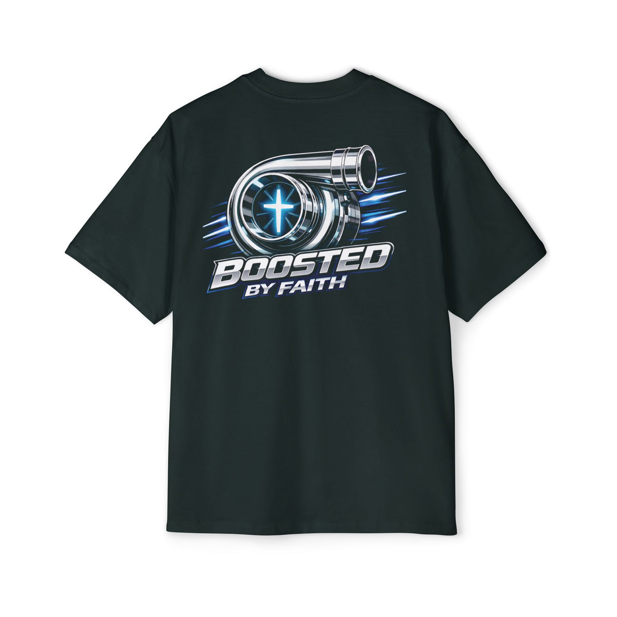Boosted By Faith Men's Heavy Oversized T-Shirt | J.D. Racing