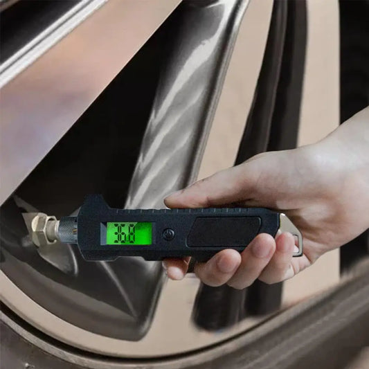 Digital Tire Pressure Gauge for Cars, Trucks & More | Backlit LCD Display  - J.D. Racing